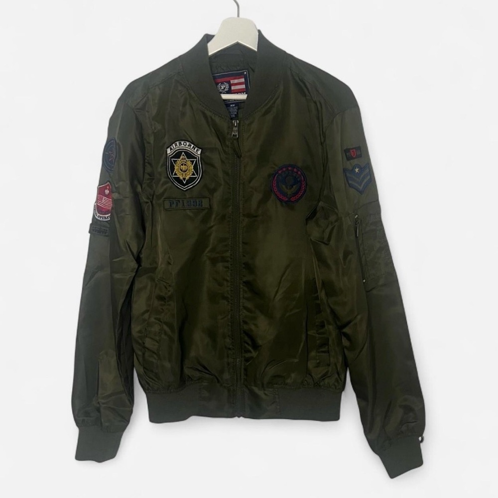 Phat Farm Olive Bomber‎ Jacket